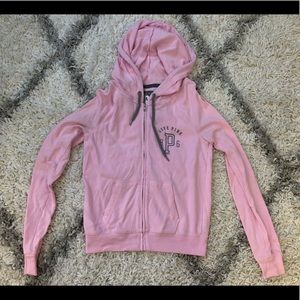 VS PINK, full zip up hoodie, size small